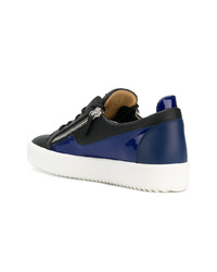 schwarze niedrige Sneakers von Giuseppe Zanotti Design