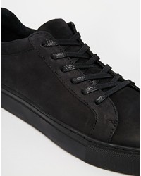 schwarze niedrige Sneakers von Selected