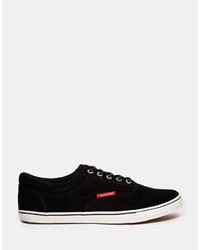 schwarze niedrige Sneakers von Jack and Jones