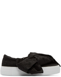 schwarze niedrige Sneakers von Joshua Sanders