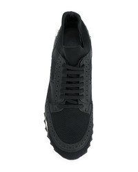 schwarze niedrige Sneakers von Philipp Plein