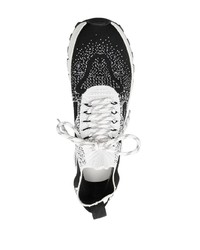 schwarze niedrige Sneakers von DSQUARED2