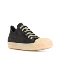 schwarze niedrige Sneakers von Rick Owens