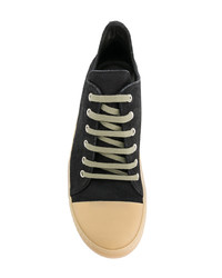 schwarze niedrige Sneakers von Rick Owens