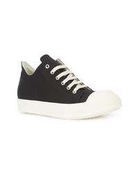 schwarze niedrige Sneakers von Rick Owens DRKSHDW