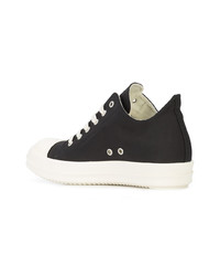 schwarze niedrige Sneakers von Rick Owens DRKSHDW