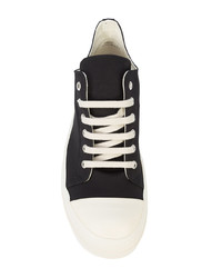 schwarze niedrige Sneakers von Rick Owens DRKSHDW