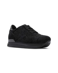 schwarze niedrige Sneakers von Hogan