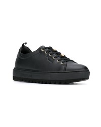 schwarze niedrige Sneakers von Trussardi Jeans