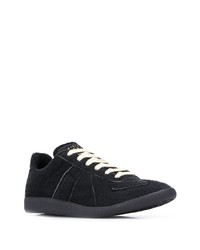 schwarze niedrige Sneakers von Maison Margiela