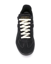 schwarze niedrige Sneakers von Maison Margiela