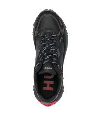 schwarze niedrige Sneakers von Hugo