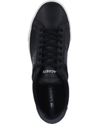 schwarze niedrige Sneakers von Lacoste