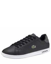 schwarze niedrige Sneakers von Lacoste