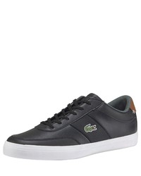 schwarze niedrige Sneakers von Lacoste