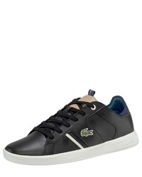 schwarze niedrige Sneakers von Lacoste