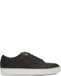 schwarze niedrige Sneakers von Lanvin