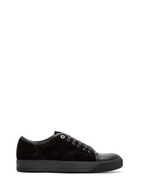 schwarze niedrige Sneakers von Lanvin