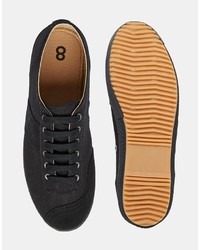 schwarze niedrige Sneakers von Fred Perry