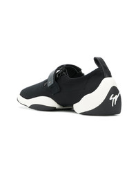 schwarze niedrige Sneakers von Giuseppe Zanotti Design