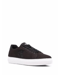 schwarze niedrige Sneakers von Calvin Klein Jeans