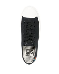 schwarze niedrige Sneakers von PS Paul Smith