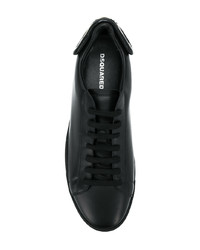 schwarze niedrige Sneakers von DSQUARED2