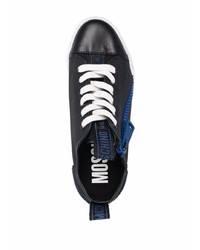 schwarze niedrige Sneakers von Moschino