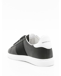 schwarze niedrige Sneakers von Armani Exchange