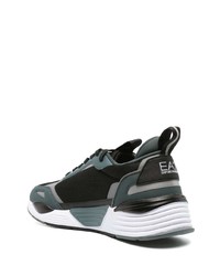 schwarze niedrige Sneakers von Ea7 Emporio Armani