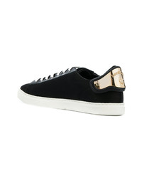 schwarze niedrige Sneakers von DSQUARED2