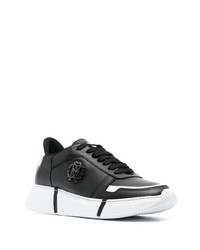 schwarze niedrige Sneakers von Roberto Cavalli
