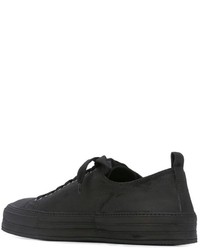 schwarze niedrige Sneakers von Ann Demeulemeester