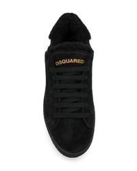 schwarze niedrige Sneakers von Dsquared2