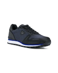 schwarze niedrige Sneakers von Armani Jeans