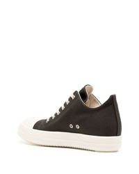 schwarze niedrige Sneakers von Rick Owens DRKSHDW