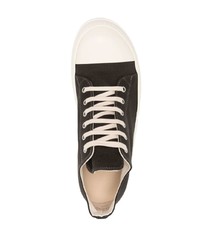 schwarze niedrige Sneakers von Rick Owens DRKSHDW