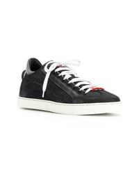 schwarze niedrige Sneakers von DSQUARED2