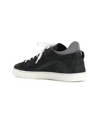 schwarze niedrige Sneakers von DSQUARED2