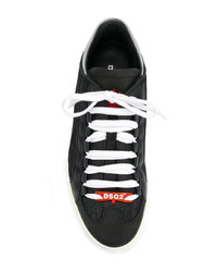 schwarze niedrige Sneakers von DSQUARED2