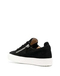 schwarze niedrige Sneakers von Giuseppe Zanotti