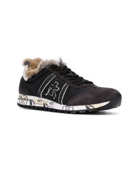 schwarze niedrige Sneakers von White Premiata