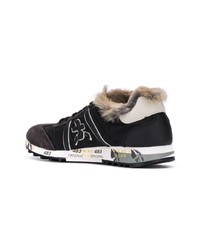 schwarze niedrige Sneakers von White Premiata