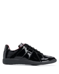 schwarze niedrige Sneakers von Maison Margiela