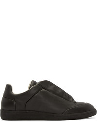 schwarze niedrige Sneakers von Maison Margiela