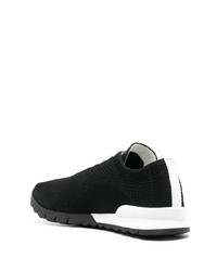 schwarze niedrige Sneakers von Kiton