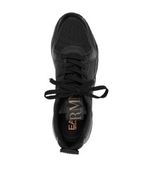 schwarze niedrige Sneakers von Ea7 Emporio Armani