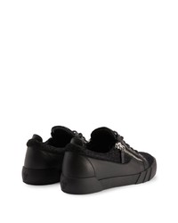 schwarze niedrige Sneakers von Giuseppe Zanotti