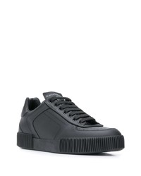schwarze niedrige Sneakers von Dolce & Gabbana