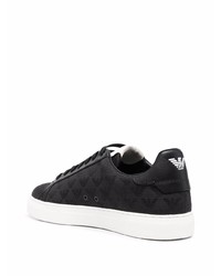 schwarze niedrige Sneakers von Ea7 Emporio Armani